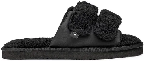 Papuče Calvin Klein Jeans - Home Slide Velcro Sherarlng YW0YW00861 Black BDS