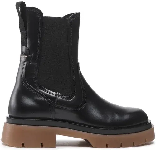 Členková obuv s elastickým prvkom Gant - Meghany 25551429 Black/Honey G033 Členková obuv s elastickým prvkom Gant - Meghany 25551429 Black/Honey G033