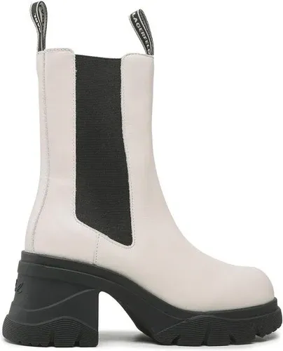 Členková obuv KARL LAGERFELD - KL42260 White Lthr