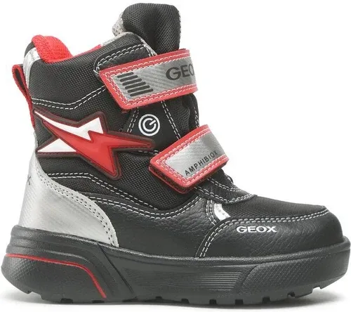 Snehule Geox - J Sveggen B. B Abx C J267UC 0FUFE C0048 M Black/Red