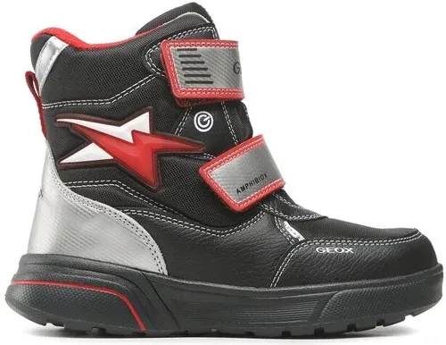 Snehule Geox - J Sveggen B. B Abx C J267UC 0FUFE C0048 D Black/Red