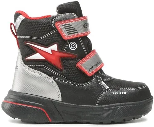 Snehule Geox - J Sveggen B. B Abx C J267UC 0FUFE C0048 S Black/Red