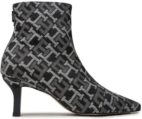 Členková obuv Tommy Hilfiger - Pointy Heel Boot Denim FW0FW06901 Denim Monogram 0G4