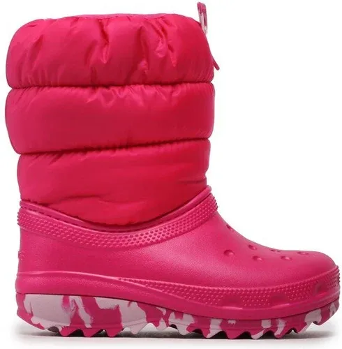 Snehule Crocs - Classic Neo Puff Boot K 207684 Candy Pink