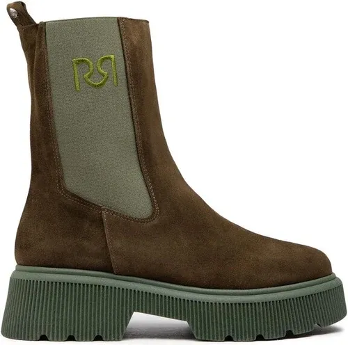 Členková obuv s elastickým prvkom Rinascimento - CAL0006469003 Camoscico Verde