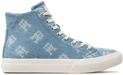 Plátenky Tommy Hilfiger - Th Hi Vulc Street Denim Light FM0FM04543 Light Denim 0GZ