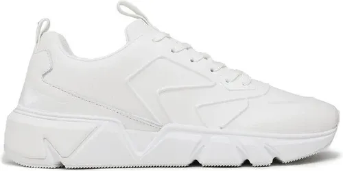 Sneakersy Calvin Klein - Low Top Lace Up Lth Hf HM0HM00995 Triple White 0K4