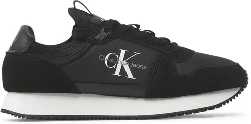 Sneakersy Calvin Klein Jeans - Runner Sock Laceup Ny-Lth YM0YM00553 Black 01H