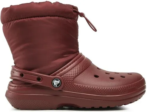 Snehule Crocs - Classic Lined Neo Puff Boot 206630 Garnet