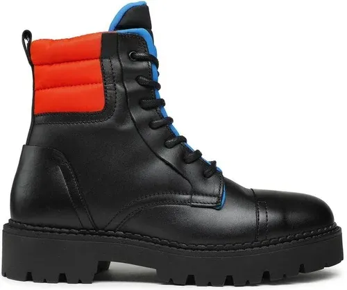 Outdoorová obuv Tommy Jeans - Padded Lace Up Heritage Boot EM0EM01063 Black BDS