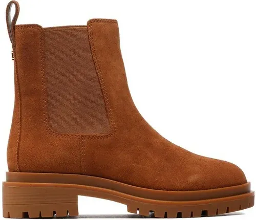 Členková obuv s elastickým prvkom Lauren Ralph Lauren - Corinne 802882380002 Brown