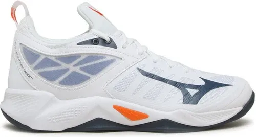 Topánky Mizuno - Wave Dimension V1GA224022 White/Dark Denim/Blue Jasper