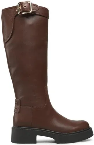 Čižmy vo vojenskom štýle Coach - Lilli Leather CD153 Walnut
