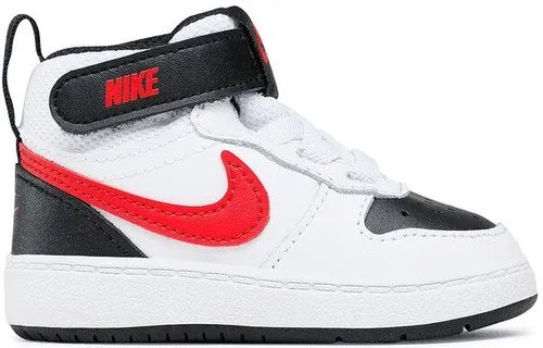 Sneakersy Nike - Court Borough Mid 2 (TDV) CD7784 110 White/University Red/Black