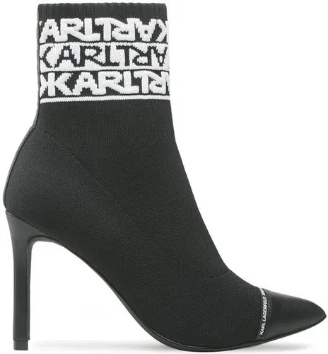 Členková obuv KARL LAGERFELD - KL31366 Black Knit Textile