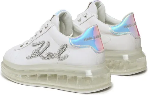 Sneakersy KARL LAGERFELD - KL62610P White Lthr W/Iridescent
