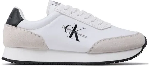 Sneakersy Calvin Klein Jeans - Retro Runner Su-Ny Mono YM0YM00683 White/Black 0K4