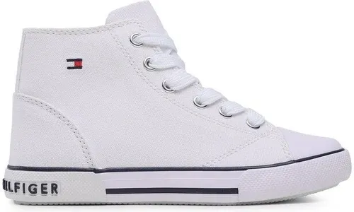 Plátenky Tommy Hilfiger - High Top Lace-Up Sneaker T3X4-32209-0890 M White 100
