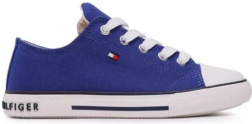 Plátenky Tommy Hilfiger - Low Cut Lace-Up Sneaker T3X4-32207-0890 M Royal 801