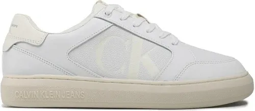 Sneakersy Calvin Klein Jeans - Casual Cupsole Lth-Pu Mono YM0YM00573 White/Ivory 0K7