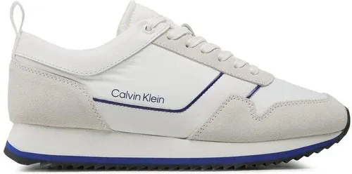 Sneakersy Calvin Klein - Low Top Lace Up Mix HM0HM00985 White/Ultra Blue 0K7