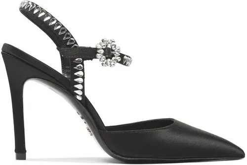 Sandále Stuart Weitzman - Gmcut 100 Ankstrp Pm Black