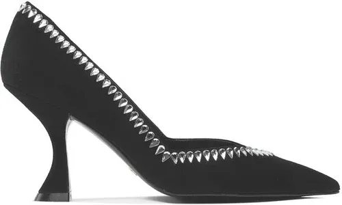 Poltopánky Stuart Weitzman - Gemcut Xcurve 85 Pum SD143 Black