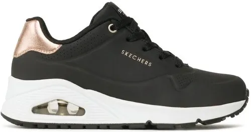 Sneakersy Skechers - Golden Air Black Duraleather/Mesh Trim