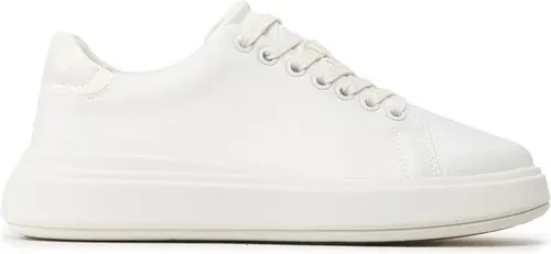 Sneakersy Calvin Klein - Raides Cupsole Lace Up - Satin HW0HW01426 Marshmallow YBJ