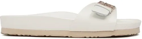 Šľapky Tommy Hilfiger - Th Mule Sandal FW0FW07134 Ecru YBL