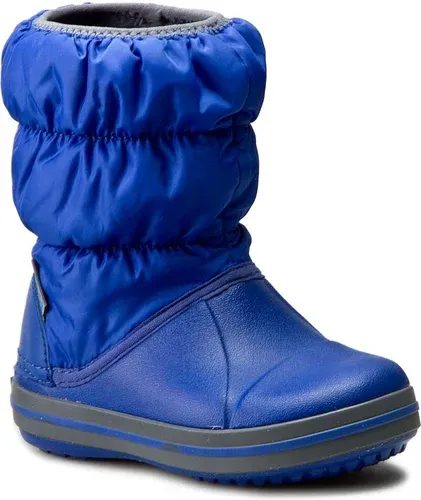 Snehule Crocs - Winter Puff Boot Kids 14613 Cerulean Blue/Light Grey